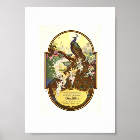 Djer Kiss Fairies und Peacock Poster (Vorne)