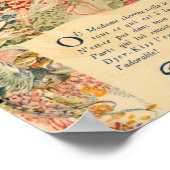 Djer-Kiss French Parfüm Label Poster (Ecke)