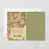 Djer-Kiss French Parfüm Label Postkarte (Vorne/Hinten)