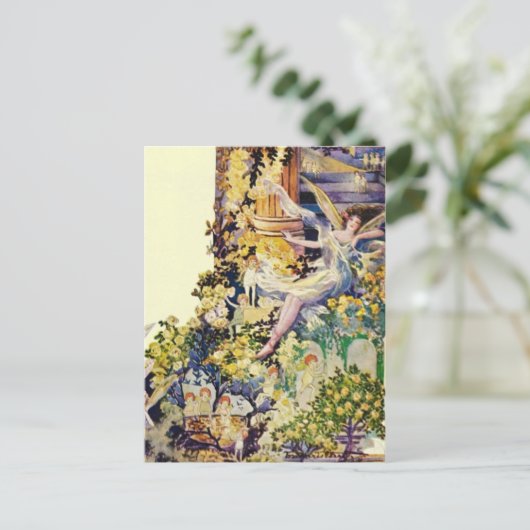 Djer Kiss Parisian Parume Fairies Postkarte (Stehend Vorderseite)