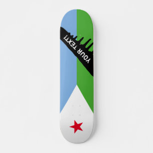 Djiboute-Flagge Skateboard