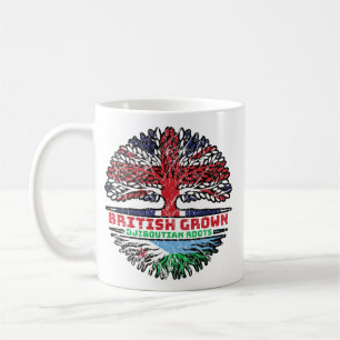Djibouti Djiboutian British UK Tree Roots Flag Kaffeetasse