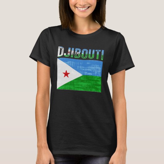 Djibouti Djiboutian Flag T-Shirt (Vorderseite)