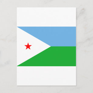 Djibouti Flag DJ Postkarte