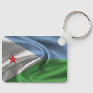 Djibouti-Flag-Schlüsselanhänger Schlüsselanhänger
