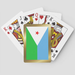 Djibouti-Flagge Spielkarten