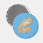 Djibouti Map Magnet (Vorderseite/Rückseite)