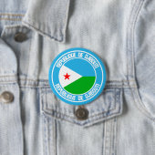 Djibouti Round Emblem Button (Beispiel)