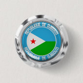 Djibouti Round Emblem Button (Vorderseite)