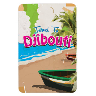 Djibouti Vintage-Reiseposter Magnet
