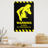 DJing in progress - DJ Poster Turntable Deck (Küche)