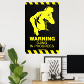 DJing in progress - DJ Poster Turntable Deck (Heimbüro)