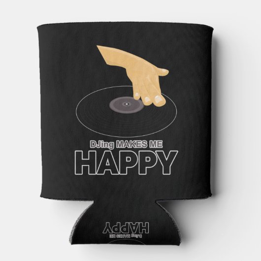 DJing macht mich glücklich Dosenkühler (Rückseite)