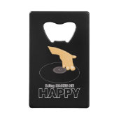 DJing macht mich glücklich Geldbeutel Flaschenöffner (Vorderseite)