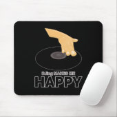 DJing macht mich glücklich Mousepad (Mit Mouse)