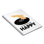 DJing macht mich glücklich Notizblock (Rechte Seite)