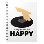 DJing macht mich glücklich Notizblock (Vorderseite)