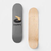 DJing Macht Mich Glücklich Skateboard (Vorderseite)