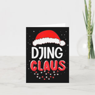 Djing Weihnachtsmann Weihnachten passendes Kostüm Karte