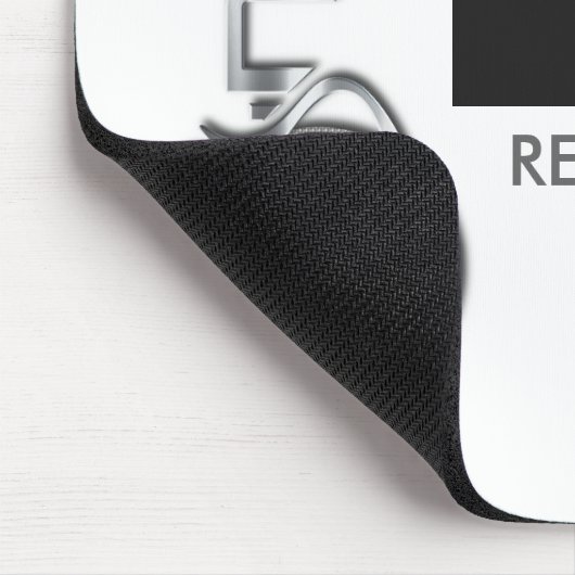 djjnice-Logo-farbenreich, DJ J-Nette 124, RESPEKT… Mousepad (Ecke)