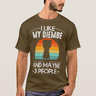 Djmebe Vintag Music Player Musical Goblet Drum  T-Shirt