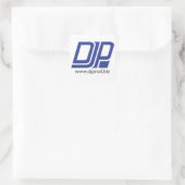 DJP-Logo-Aufkleber (Platz) Quadratischer Aufkleber (Tasche)