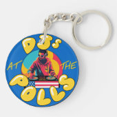 DJs an der Polls Key Chain Schlüsselanhänger (Rückseite)