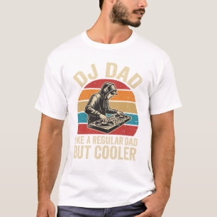 DJs Dad aber cooler Vintage-Sonnenuntergang-Vektor T-Shirt