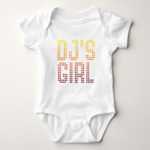 DJs Girl - Disc Jockey Girlfriend Ehefrau DJing Mu Baby Strampler
