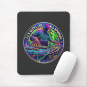 DJs halten die Welt am Drehen Mousepad (Mit Mouse)