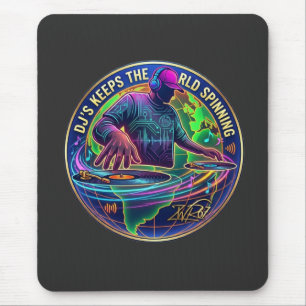 DJs halten die Welt am Drehen Mousepad