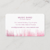 DJs Music Instruments Event Organizer Rose Gold Visitenkarte (Rückseite)