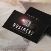 DJs Music Lens Flare QR Code Visitenkarte