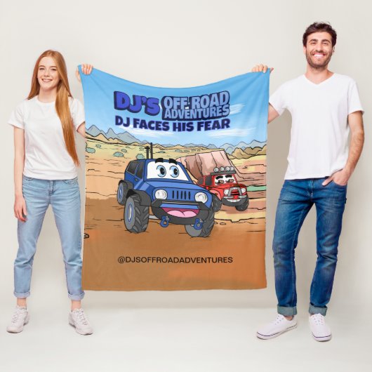 DJ's Off-Road-Adventures-Blanket Fleecedecke (Beispiel)