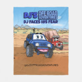 DJ's Off-Road-Adventures-Blanket Fleecedecke (Vorderseite)
