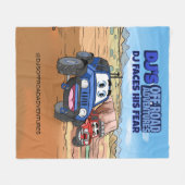 DJ's Off-Road-Adventures-Blanket Fleecedecke (Vorderseite (Horizontal))