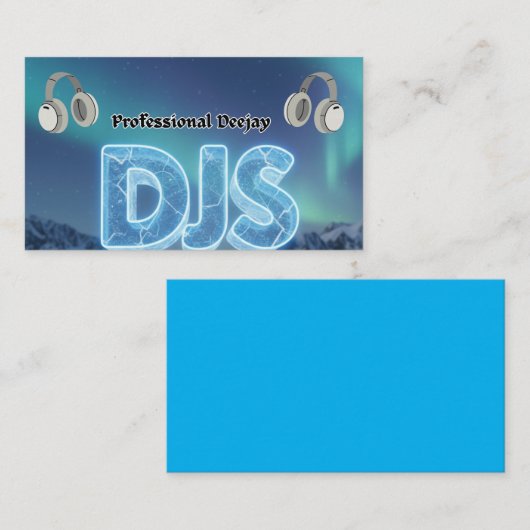 DJs Professional Visitenkarte (Vorne/Hinten)