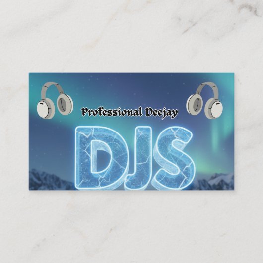 DJs Professional Visitenkarte (Vorderseite)