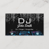 DJs Singer Songwriter Modern Music Event Visitenkarte (Vorderseite)