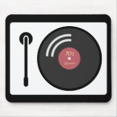 DJs Turntable & Vinyl Record Mouse Pad Mousepad (Vorne)