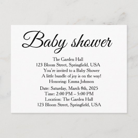 DjskisAnnouncement Postcard Ankündigungspostkarte (Vorderseite)