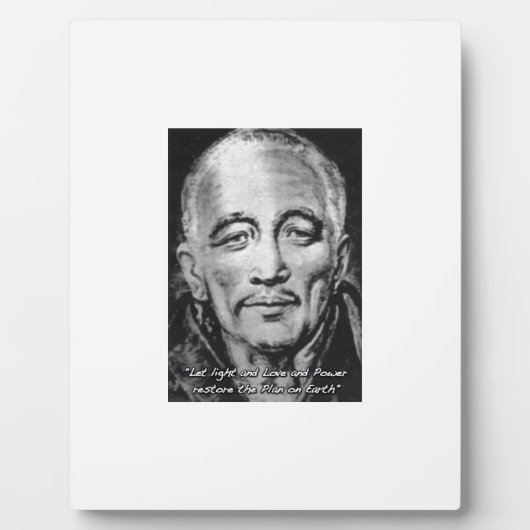 Djwhal khul aufsteigender Meister Fotoplatte (Vorderseite)