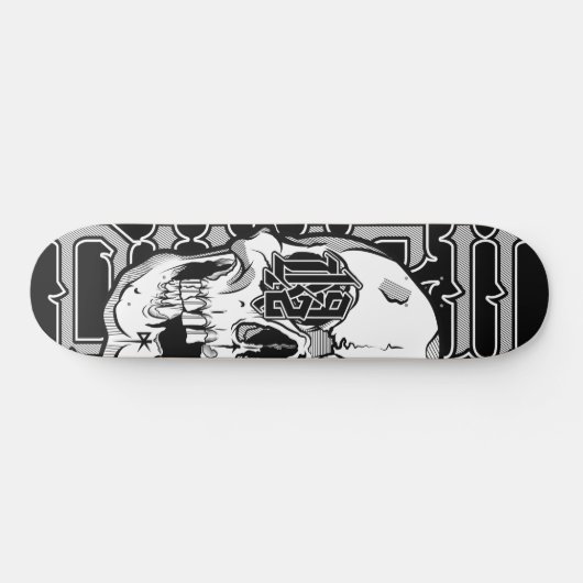 DK92 Skull - Skateboard (Horizontal)