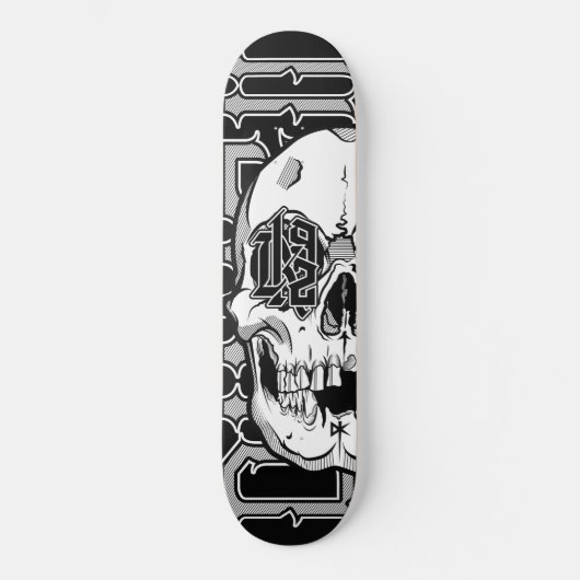 DK92 Skull - Skateboard (Vorderseite)