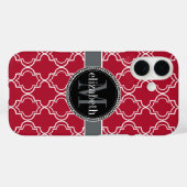Dk Berry Red Black Case-Mate iPhone Hülle (Rückseite (Horizontal))