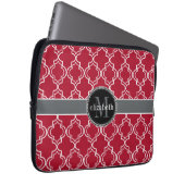 Dk Berry Red Black Laptopschutzhülle (Vorne Rechts)