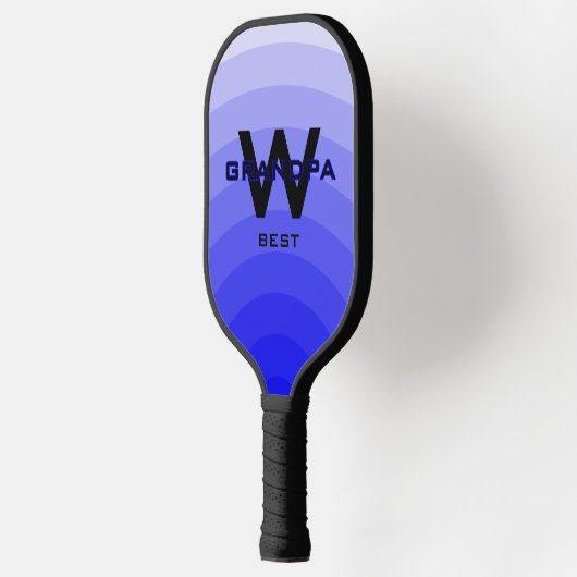 Dk Blue Best Opa Monogrammiert Pickleball Schläger (Links)