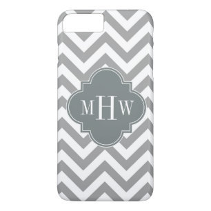 Dk Grau Lg Zickzack Karkohlefolie 3 Monogramm Case-Mate iPhone Hülle