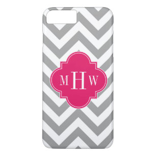 Dk Gray Lg Zickzack Himbeere Quatrefolie 3 Monogra Case-Mate iPhone Hülle