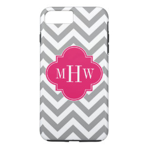 Dk Gray Lg Zickzack Himbeere Quatrefolie 3 Monogra Case-Mate iPhone Hülle